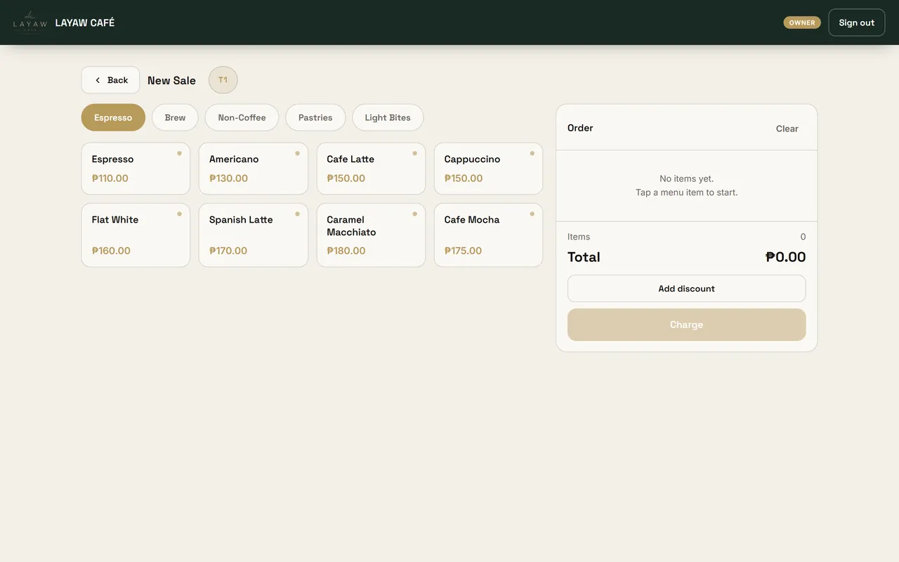 LAYAW POS on desktop