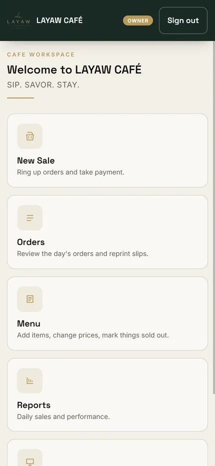 LAYAW POS on mobile